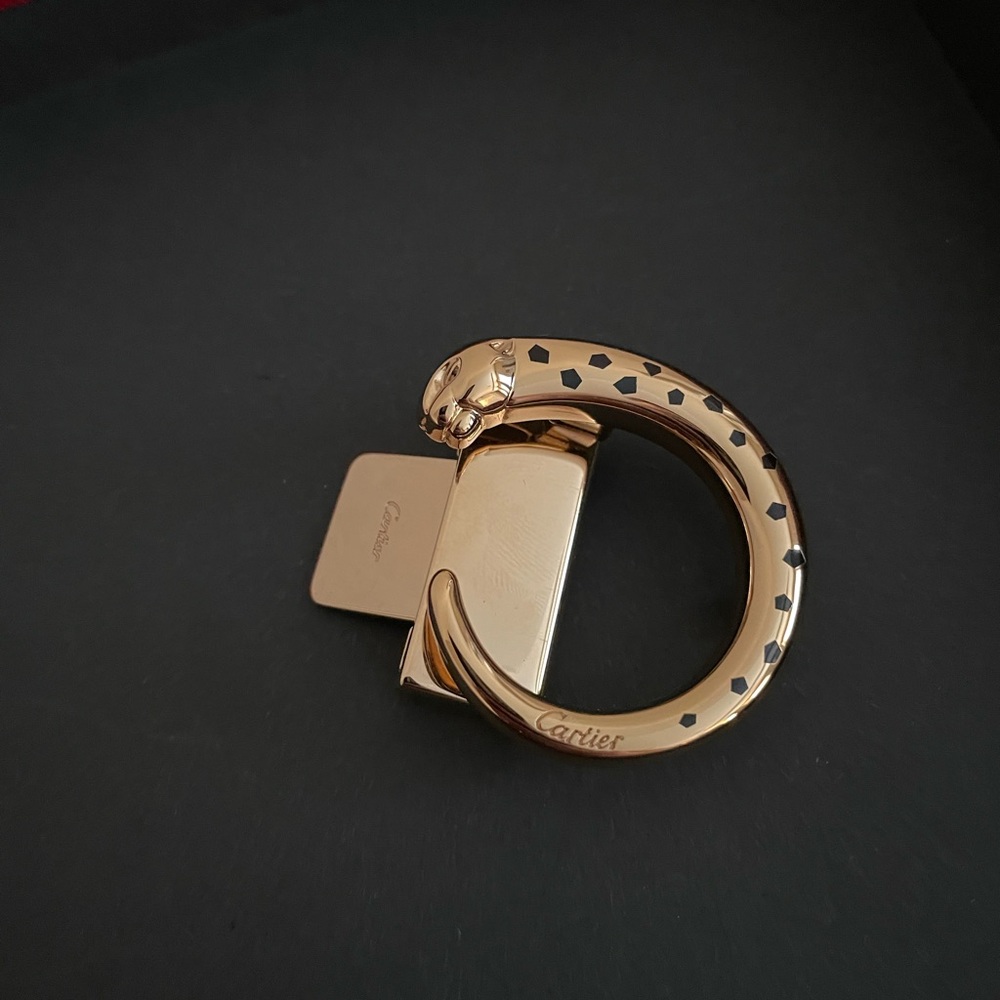 Authentic Cartier reversible belt size 80